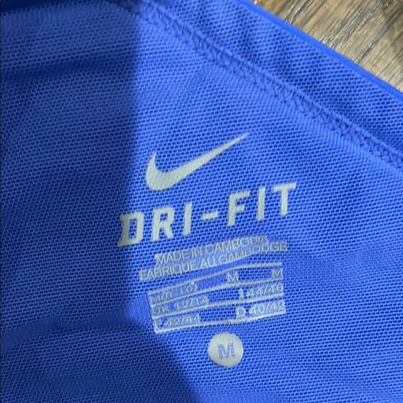 Nike Blue Athletic Dress with Pink Stripes - Picture 2 of 2